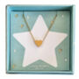 Christmas Edition Gold Heart Necklace, thumbnail 1 of 2