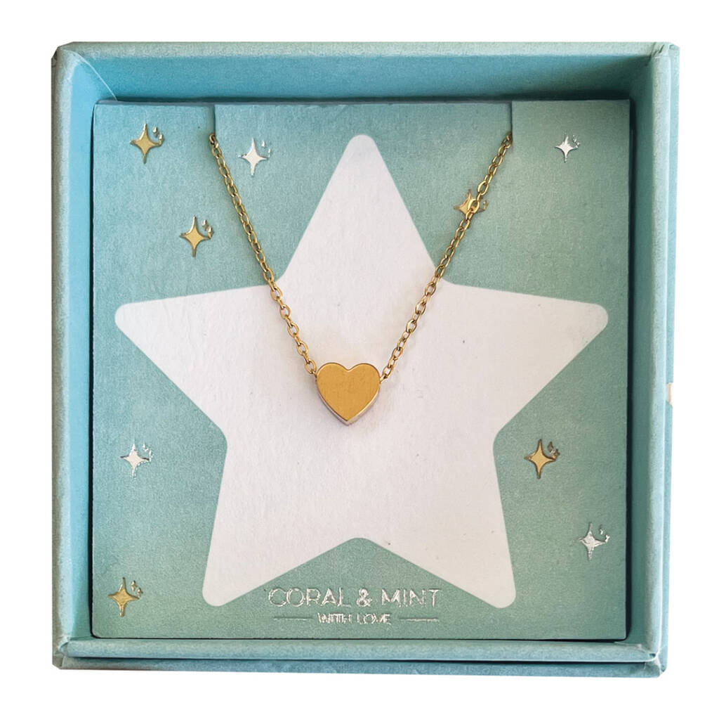 Christmas Edition Gold Heart Necklace, 1 of 2