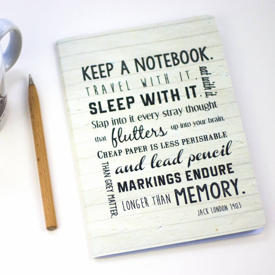 Inspirational Quote Notebook By Little Pieces | notonthehighstreet.com