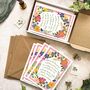 Whimsical Garden Flowers Evening Wedding Invitations, thumbnail 6 of 8