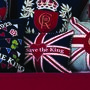 Union Jack God Save The King Coronation Mini Cushion, thumbnail 1 of 3