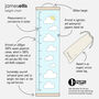 Personalised Seaside Height Chart, thumbnail 4 of 7