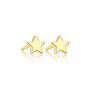 18ct Gold Plated Star Stud Earrings, thumbnail 2 of 4