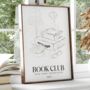 Book Club Print Book Lover Gift, thumbnail 2 of 6
