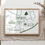 Personalised Our Favourite Places/Map Poster, thumbnail 4 of 12