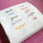 Hand Embroidered Personalised Men's White T Shirt, thumbnail 8 of 8