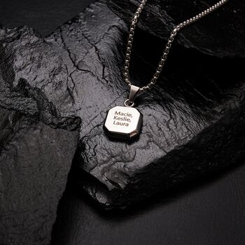 Engravable 3mm Tiger Eye Pendant Chain, 5 of 11