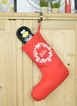 Dog Christmas Wreath Stocking, 2 of 2