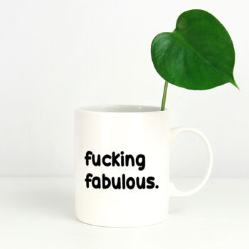 Funny Slogan Mug || Fucking Fabulous, 2 of 5