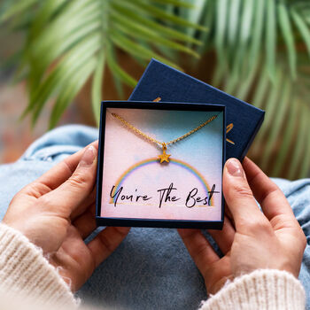 You're The Best Personalised Star Necklace, 5 of 9