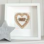 First Wedding Anniversary Personalised Oak Heart, thumbnail 1 of 2