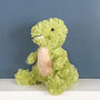 T Rex Dinsaour Soft Toy And Personalised Bag, thumbnail 3 of 4