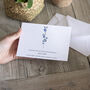 Personalised Birth Flower Save The Date Cards, thumbnail 1 of 3