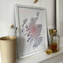Vibrant Riso Whisky Word Map Scotland, thumbnail 6 of 7