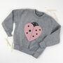 Ladybird Heart Sweatshirt, thumbnail 1 of 2