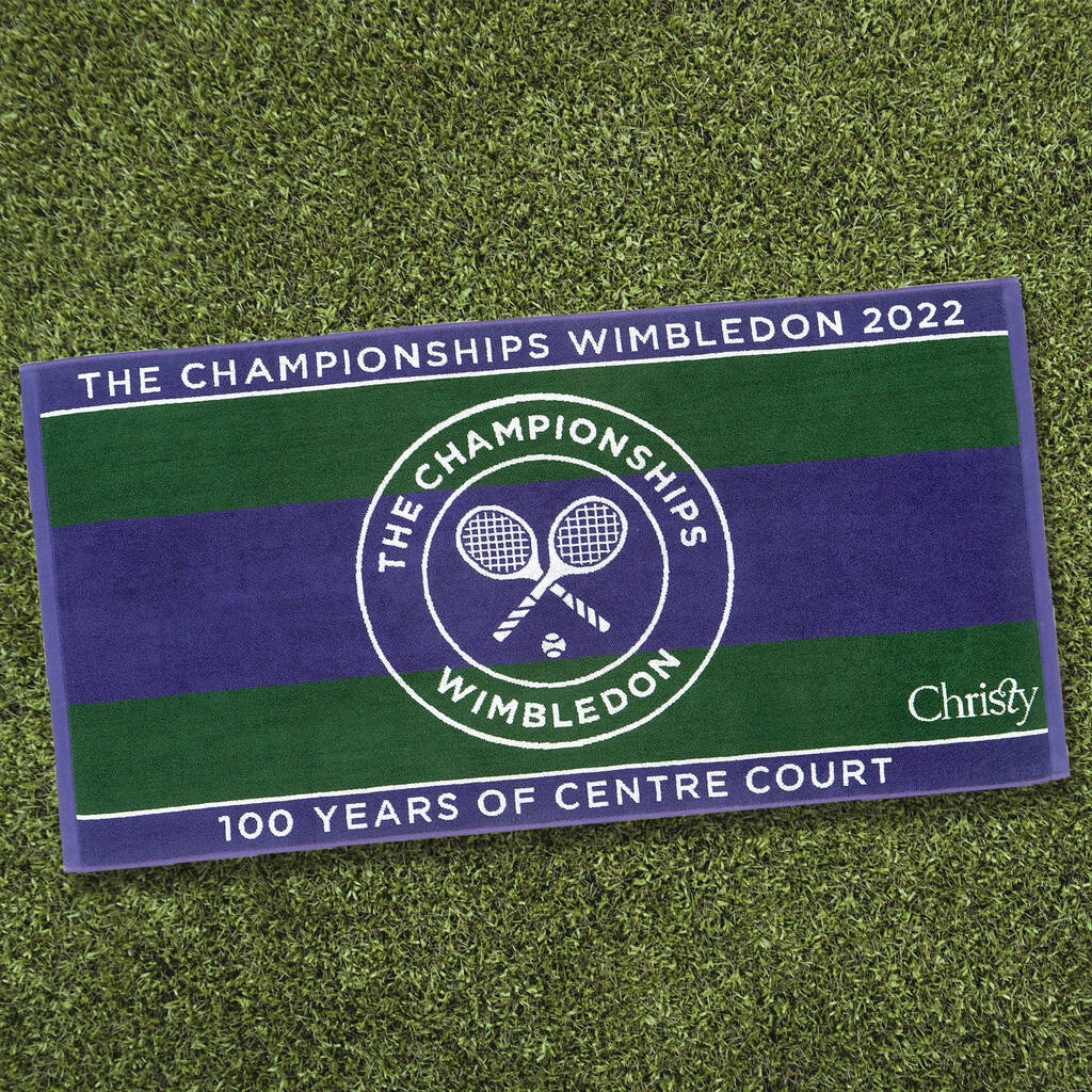 Personalised Wimbledon Championship 2022 Tennis Towel By Duncan Stewart