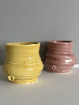 Handmade Ceramic Set Of Two Tumblers, 2 of 5