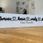 Wooden Family Name Sign 3D Acrylic, thumbnail 3 of 9