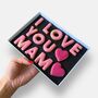 I Love You Mam Message Iced Biscuits Mother's Day Letterbox Gift, thumbnail 3 of 11