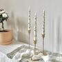 Hand Painted White Anemone Taper Candles, thumbnail 7 of 12