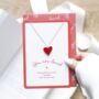 Letter Box Gifts Heart Necklace Bracelet And Keyring Gift Set, thumbnail 7 of 7