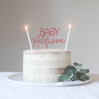 Personalised Baby Shower Cake Topper, 2 of 6