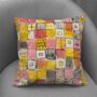 Patchwork Delight Hand Made Poly Linen Cushions, thumbnail 5 of 7