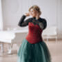 Blush Pink Bridal Tulle Skirt With A Train, thumbnail 10 of 12