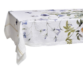 Soft Linen Tablecloth | Blossom Garden | 145x220cm, 4 of 5