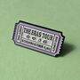 Eras Tour Ticket Purple Enamel Pin Badge, thumbnail 1 of 4