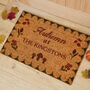 Personalised Autumn Coir Door Mat, thumbnail 1 of 3