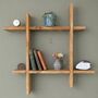 Reclaimed Wooden Wall Mounted Display Shelf, thumbnail 2 of 7
