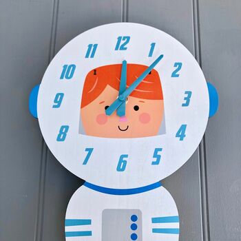 Personalised Nursery Wall Clock, 2 of 3