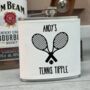 Personalised Tennis Tipple Hip Flask, thumbnail 1 of 4