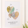 Personalised Family Map Picture, thumbnail 3 of 3