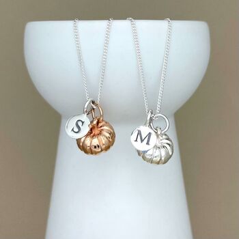 Personalised Pumpkin Sterling Silver Necklace, 6 of 12