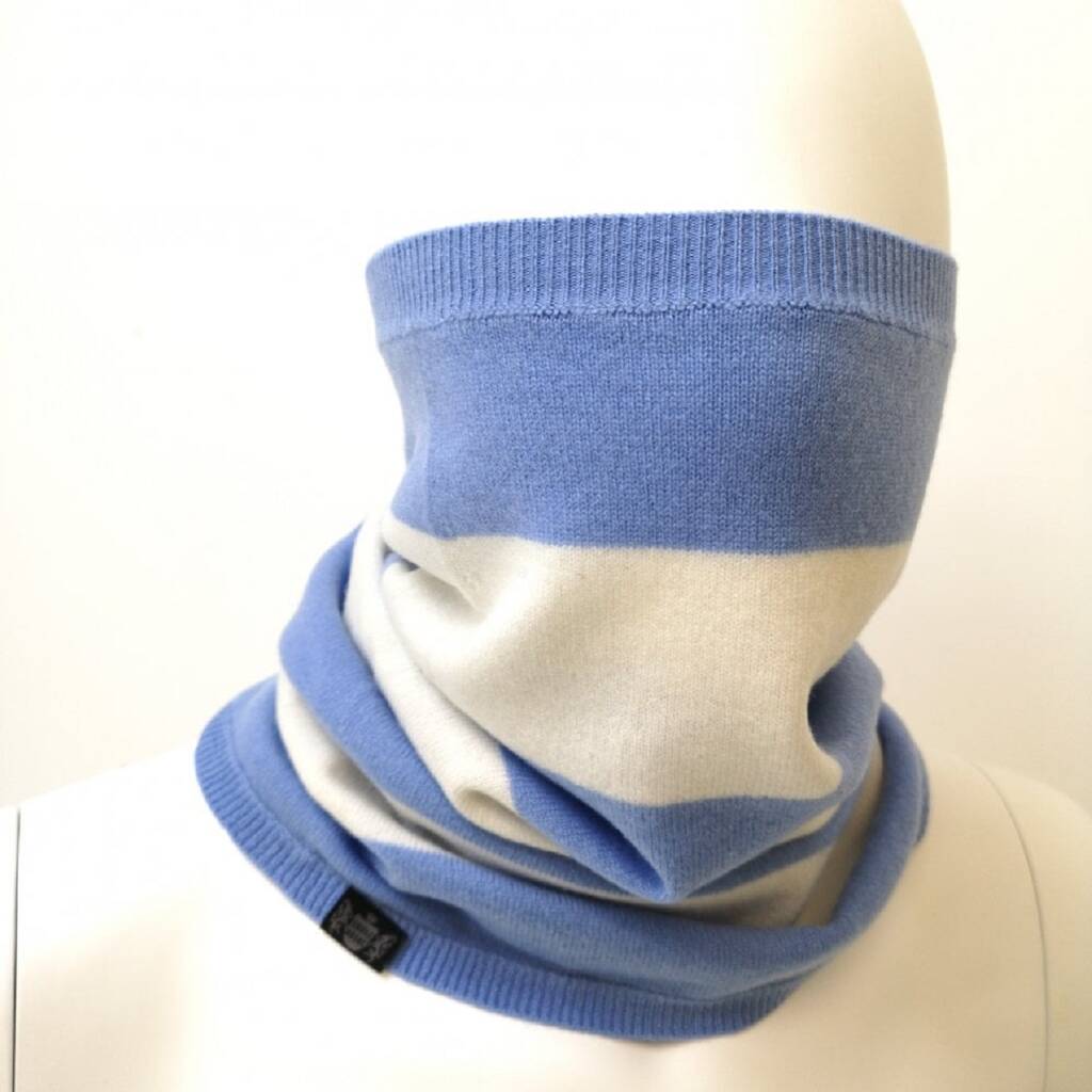 Cashmere Snood In Sports Team Colours By Savile Rogue