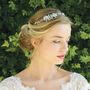 Crystal Floral Bridal Hair Vine, thumbnail 6 of 11