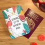 Personalised Passport Holder Tropical Flamingo, thumbnail 4 of 5