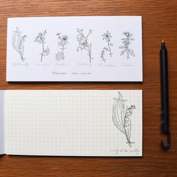 Japanese Illustrated Botanical Writing Pad, 3 of 8