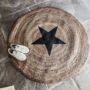 Jute Rug With Black Star, thumbnail 1 of 6