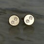 Hand Made Paw Print Cufflinks, thumbnail 2 of 6