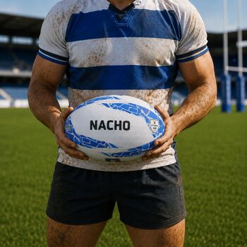 Personalised Italy Rugby Ball From Gilbert, 5 of 5