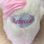 Personalised Unicorn Soft Toy With Sparkly Horn, thumbnail 2 of 3