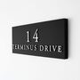 Personalised House Sign With Raised Silver Lettering, thumbnail 3 of 8