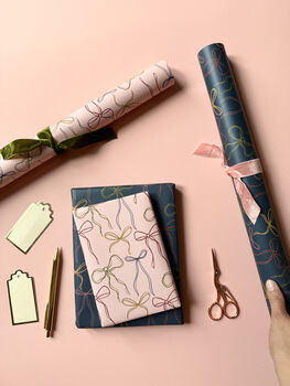 Luxury Bow Pattern Wrapping Paper, 6 of 11