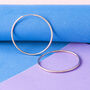 Thread Hoops In Gold Plate, Silver And Rose Gold Plate, thumbnail 6 of 8