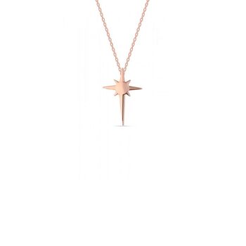 Postella Single Star Sterling Silver Necklace, 5 of 6