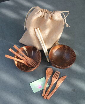 Eco Friendly Coconut Bowl Gift Sets, 4 of 8
