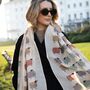 Colourful Sheep Print Scarf In Personalised Gift Box, thumbnail 4 of 8